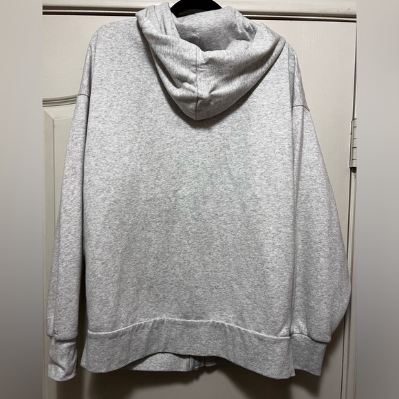 DSG Zip Fleece hooded jacket, ash gray. Size medium. - Picture 4 of 4